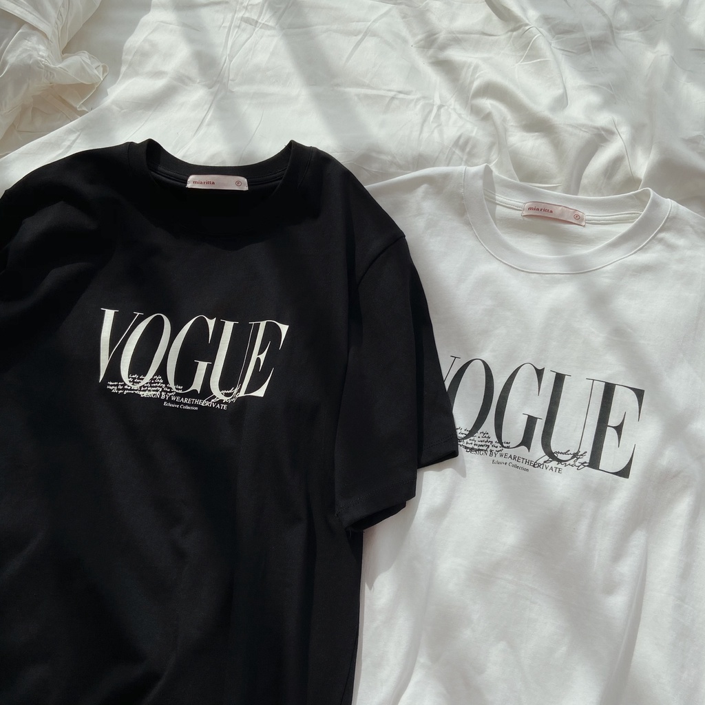 Áo phông nữ Vogue dáng rộng Áo thun cộc tay oversize A1751 Feedback KH