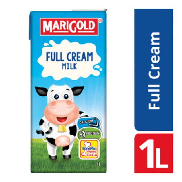 Sữa tươi nguyên kem Marigold nhập khẩu trực tiếp từ Singapore. Hộp 1 lít