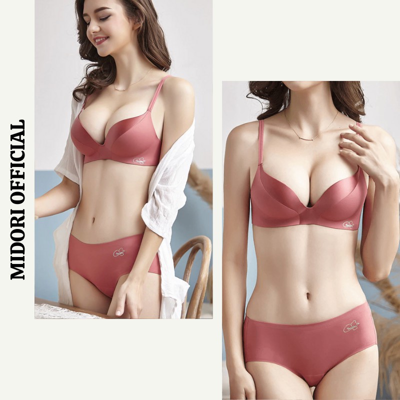 Áo lót nữ su đúc pha lụa MIDORI Áo ngực nữ tàng hình thun lạnh không gọng nâng ngực mềm mại SD07 | BigBuy360 - bigbuy360.vn
