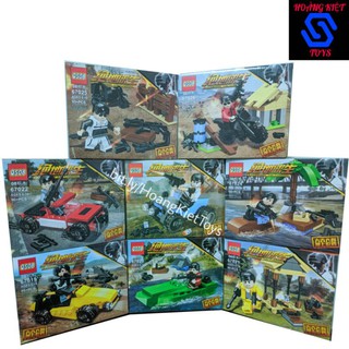 Lego PUBG Minifigure QS08 67027B lắp ráp phương tiện di chuyển (xe,thuyền,...) Playerunknown's battlegrounds