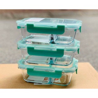 Hộp đựng cơm 2 ngăn lock 860ml