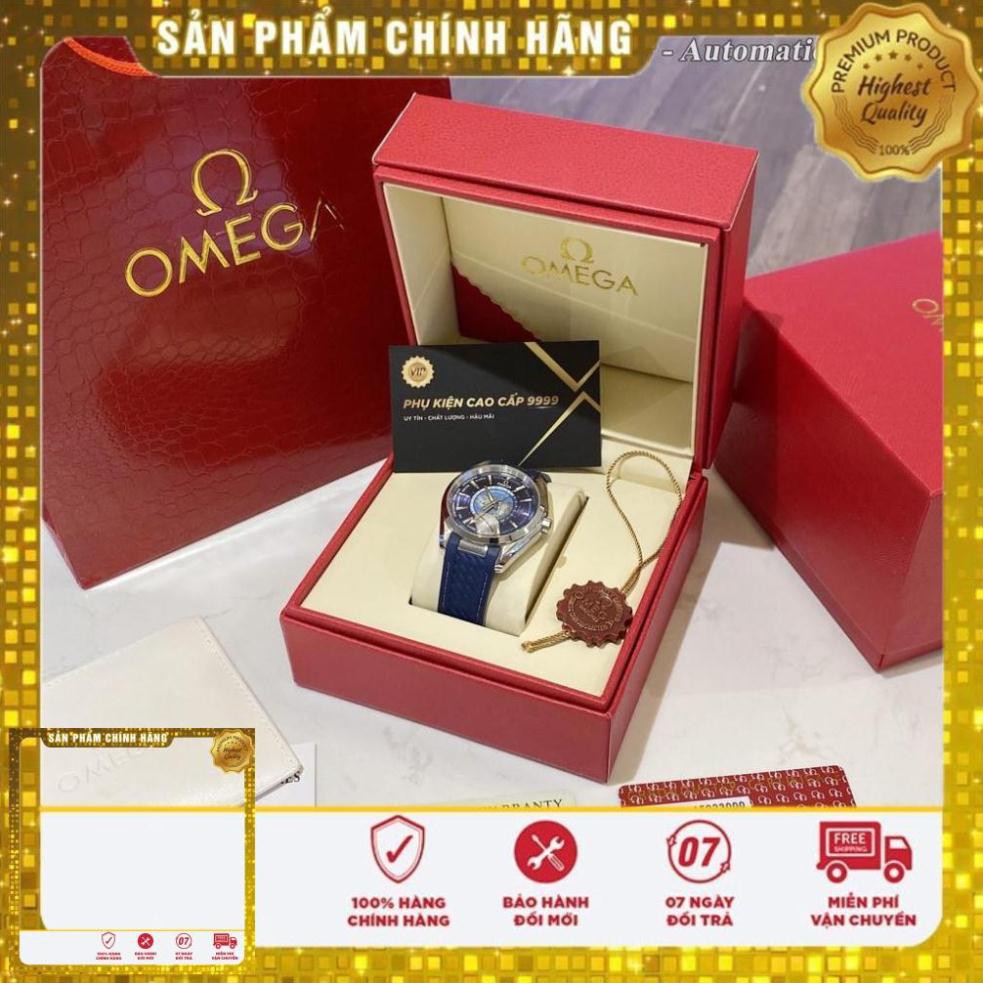 [Máy cơ - Automatic ] Đồng hồ nam omega máy cơ cao cấp - Bản mặt địa cầu - Bảo hành 24 tháng chống nước