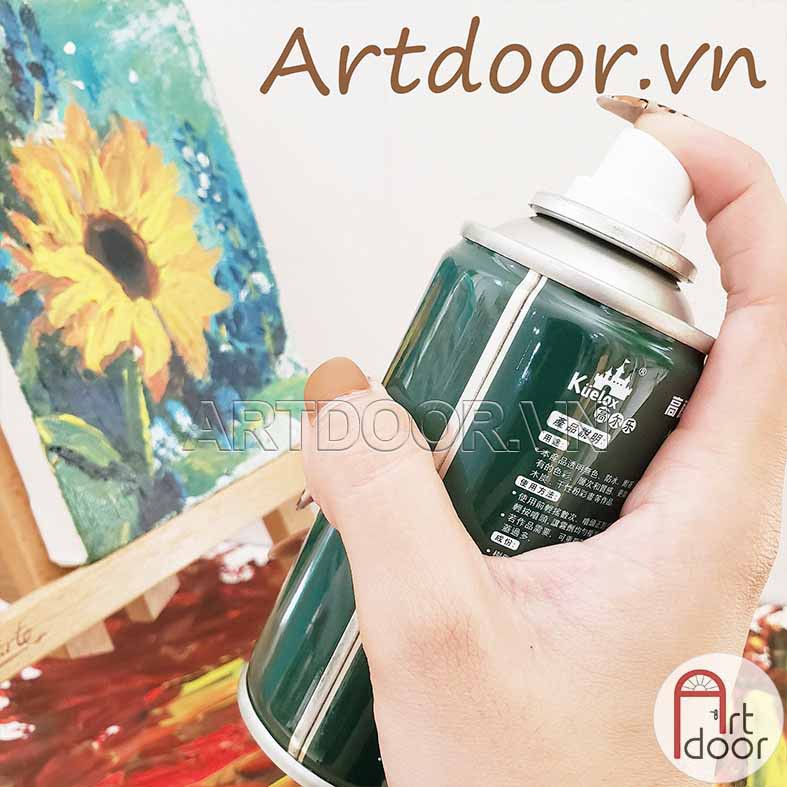 [ARTDOOR] PK Xịt bảo quản tranh Than Chì KUELOX lâu phai, kháng nước