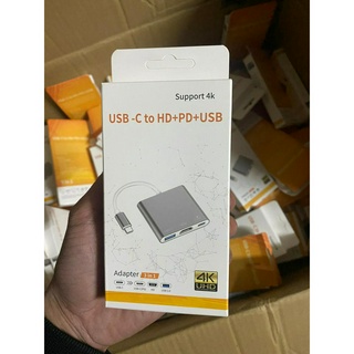 Hub 3 in 1 Type C ra USB, HDMI, Type C