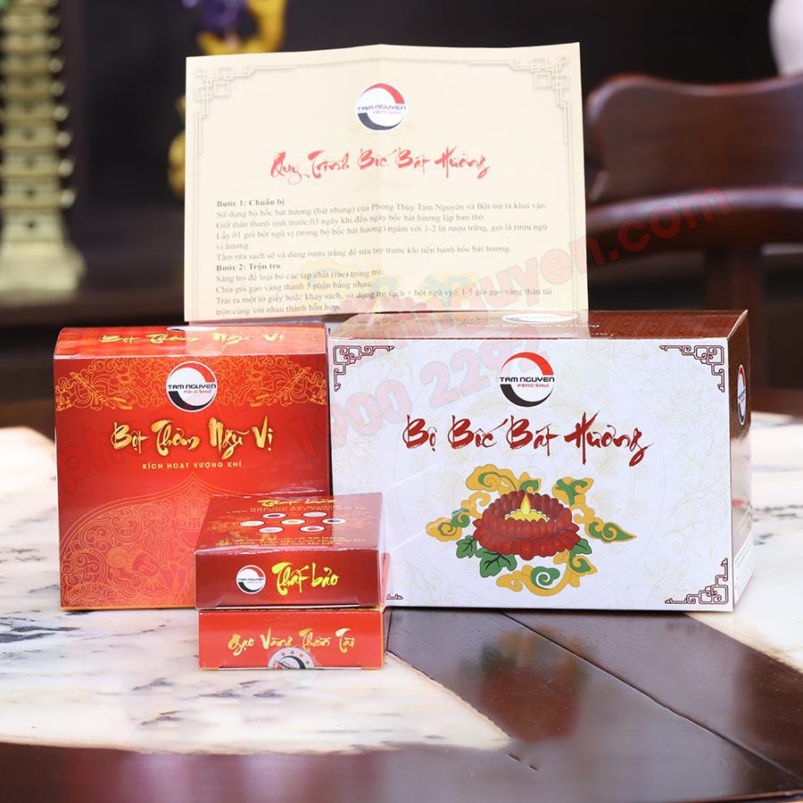 Bộ cốt thất bảo, cốt bát nhang, cốt bát hương, bốc bát hương gia tiên, thần tài