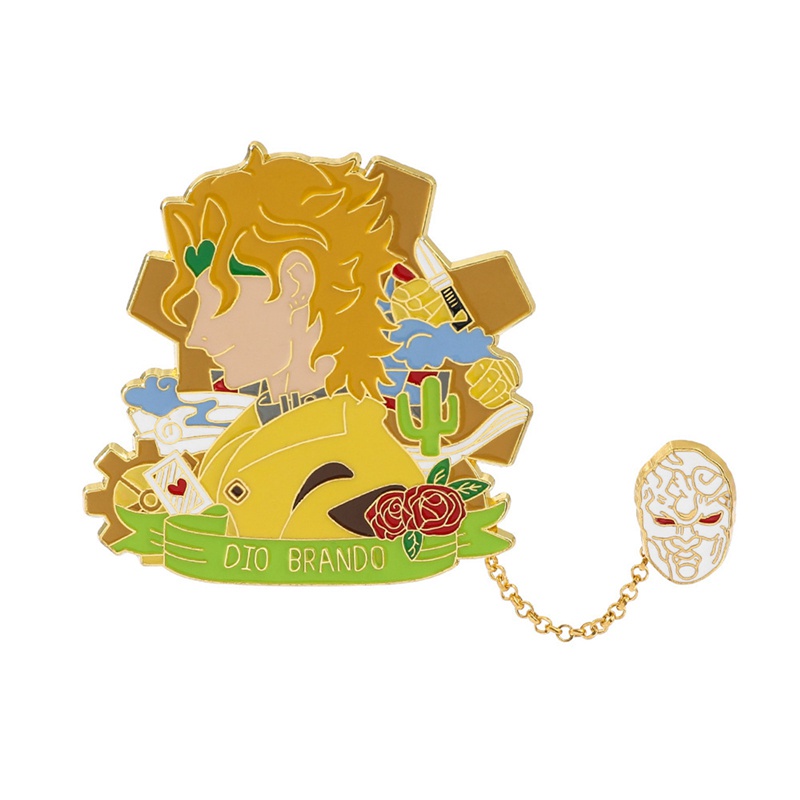 Ghim cài áo hợp kim kẽm thiết kế nhân vật hoạt hình JOJO's Bizarre Adventure