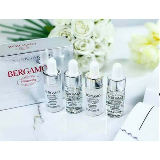 Serum Bergamo Snow White & Viva White Whitening Perfection Ampoule.