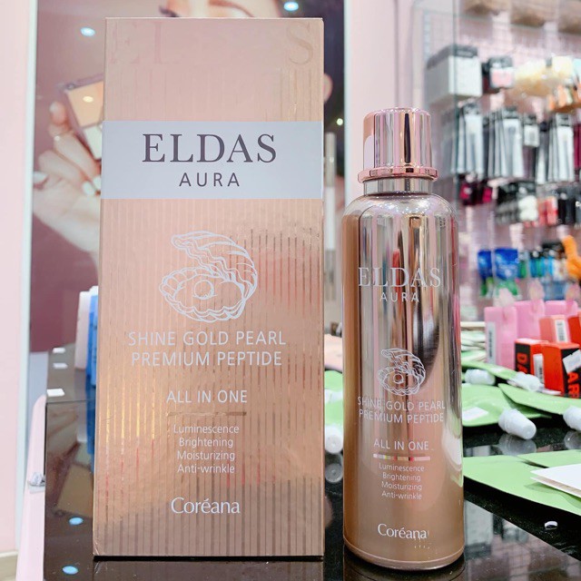 Serum tế bào gốc Eldas Aura Coreana Shine Gold Pearl Premium Peptide