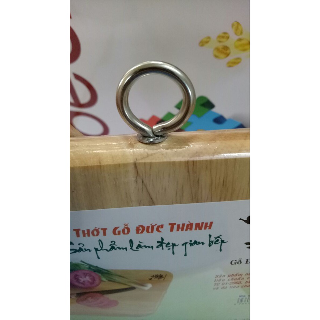 Thớt chữ nhật khoen 250 GỖ ĐỨC THÀNH 03021