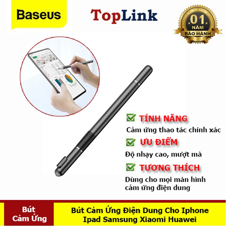 Bút Cảm Ứng Điện Dung Baseus - Bút Vẽ Cho Iphone Ipad Iphone Samsung Xiaomi Huawei Tablet Pen Với Smartphone