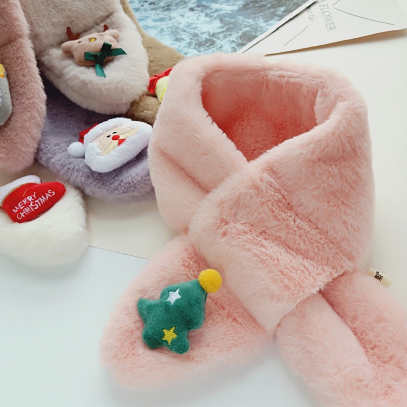 Khăn Choàng Cổ Giữ Ấm Họa Tiết Hoạt Hình Dễ Thương Cho Bé