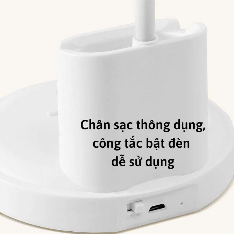 Đèn Học Tích Điện, Đèn Học Để Bàn Chống Cận Mini, Chống Ánh Sáng Xanh Bảo Vệ Mắt PAPAA.HOME