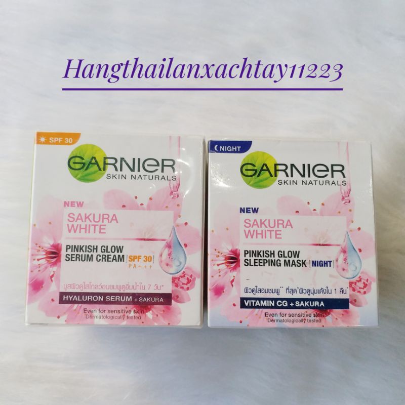 Kem dưỡng trắng da Garnier Sakura white 50g Thái Lan