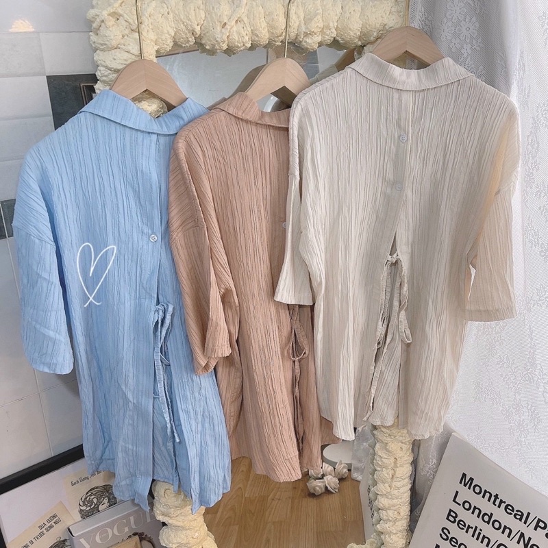 SET ÁO ĐẮP CỘT NƠ SHORT NUDE