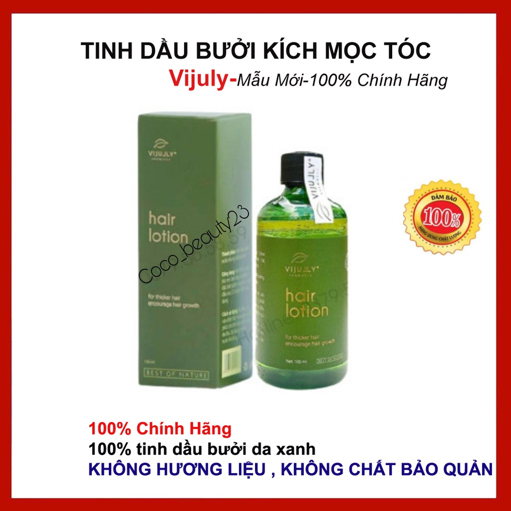 [GIẢM RỤNG 100%] Tinh Dầu Bưởi KÍCH THÍCH MỌC TÓC Vi Jully - Giảm Rụng Tóc - Kích Thích Mọc Tóc - 100ml