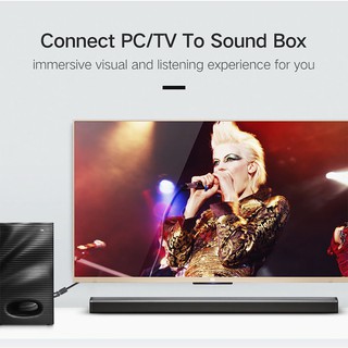 Cáp âm thanh  3.5mm ra 2RCA Cao Cấp UGREEN AV102