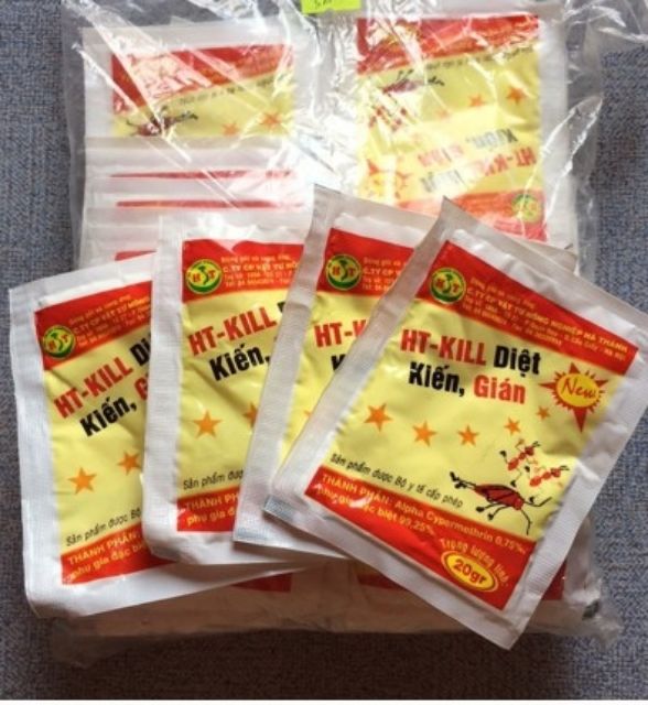 10 gói Bột diệt Kiến HT Kill