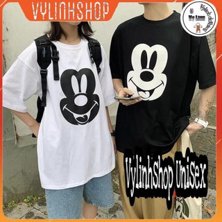 Áo thun tay lỡ nam nữ 💗VYLINHSHOP💗 áo dáng Unisex freesize form rộng in hình chuột