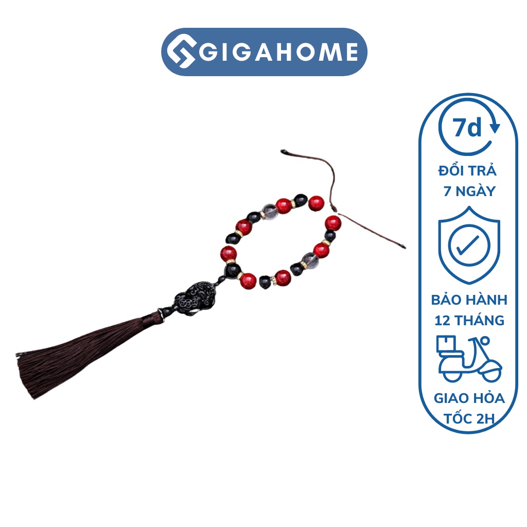 Vòng Tay Chuỗi Hạt Phong Thủy Treo Xe Hơi Cầu Bình An GIGAHOME 8976