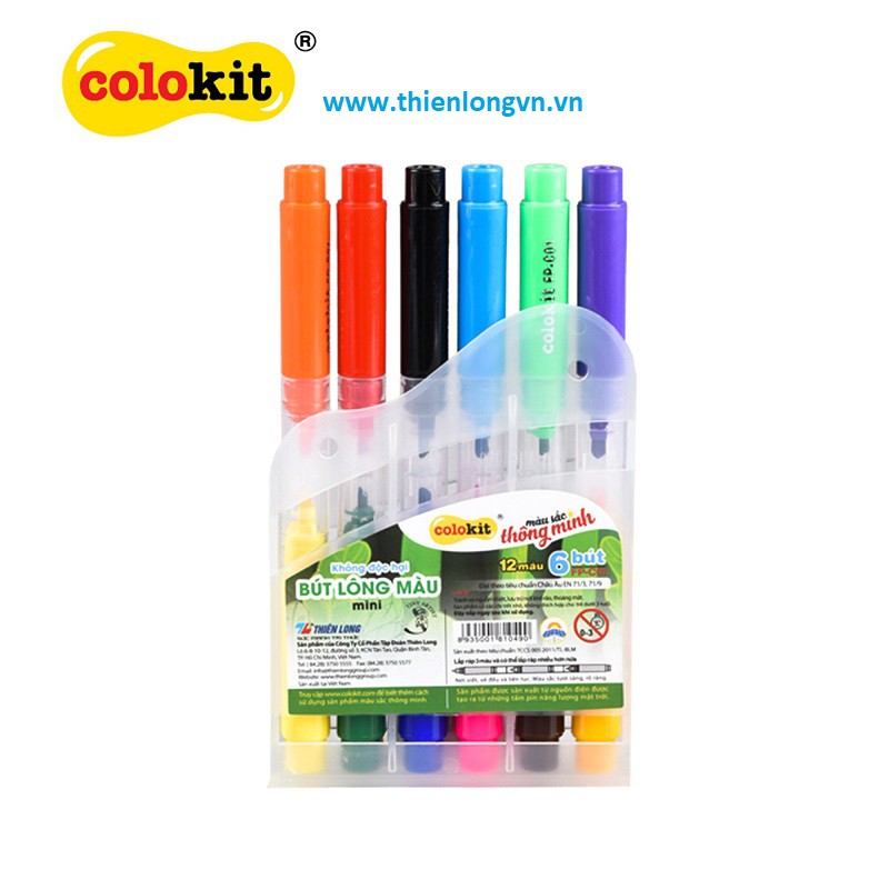 Bút lông 2 đầu Thiên Long Colokit FP-C01 (12 màu)