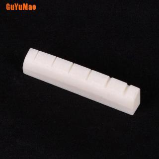 2 bộ yên ngựa xương trâu ngà & đai ốc có rãnh cho đàn guitar acoustic 6 dây frg