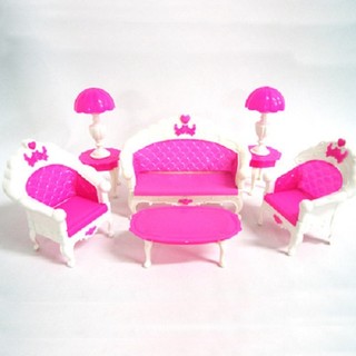 Bộ sofa búp bê màu hồng