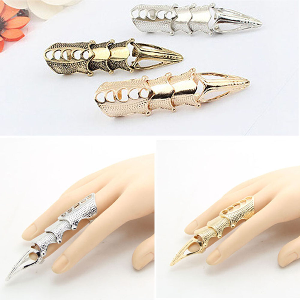 💍HS💄 New Metal Claw Rings Women Men Knuckle Full Finger Rock Fashion Jewelry Unisex Punk/Multicolor