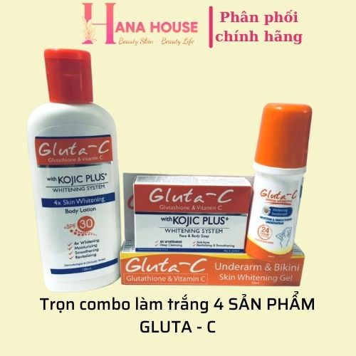 Gel Gluta-C giúp mờ thâm và trắng vùng Bikini, nác