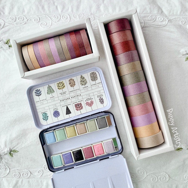 Set 12 Retro Washi Tape🍩
