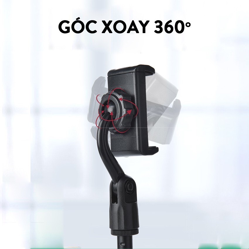 Giá Đỡ Điện Thoại, Kẹp Điện Thoại để bàn kéo dài cao cấp, Gậy livestream để bàn tiện dụng S2