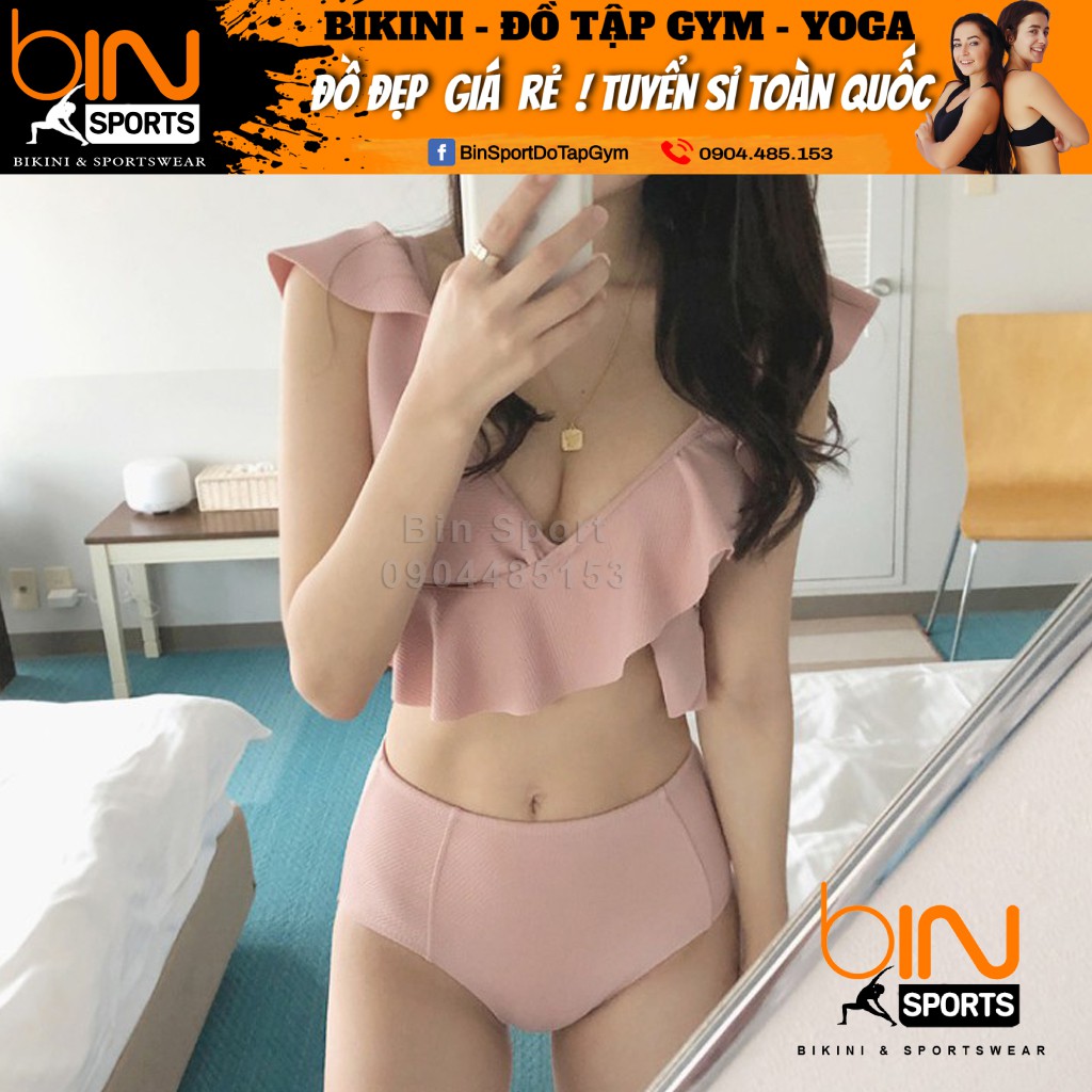 Bikini,Bộ Đồ Bơi Hai Mảnh Bèo Hồng, Hàng Nhập Đủ Size M L XL,BHN013 | BigBuy360 - bigbuy360.vn