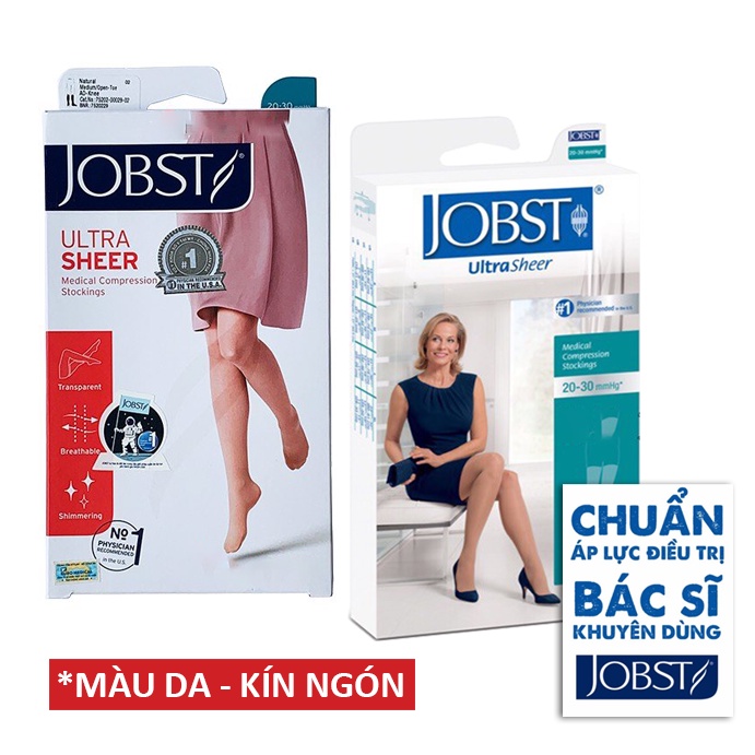 ✅ Vớ Suy Giãn Tĩnh Mạch JOBST Ultrasheer (Màu Da, Kín Ngón, Bít Ngón) | Tất Y Khoa - Cực Siêu Mỏng -VT0892