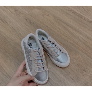 Giày thể thao nữ Zara nhũ bạc(hàng xuất dư)