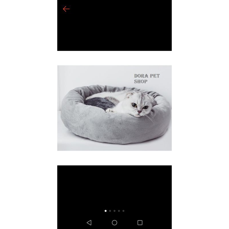 nệm tròn cho mèo đường kính 80cm tặng kèm gối nằm