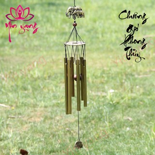 Chuông Gió Phong Thủy Hình Chú Voi May Mắn- Yinyang Shop