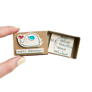 Thiệp Sinh Nhật Hộp Diêm Be Bold, Bright, Beautiful BD006
