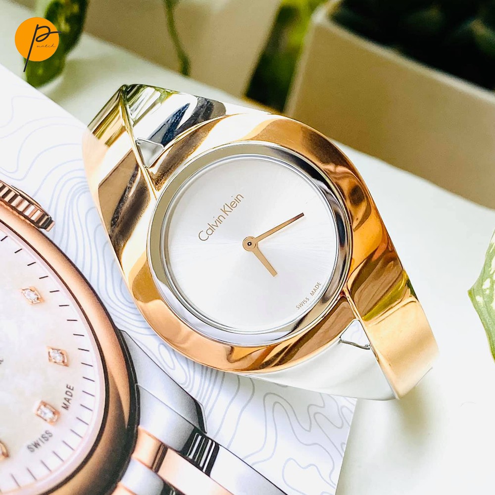 Đồng hồ nữ Calvin Klein Sensual K8E2M1Z6 viền mạ vàng pvd cực kì sang trọng, quý phái