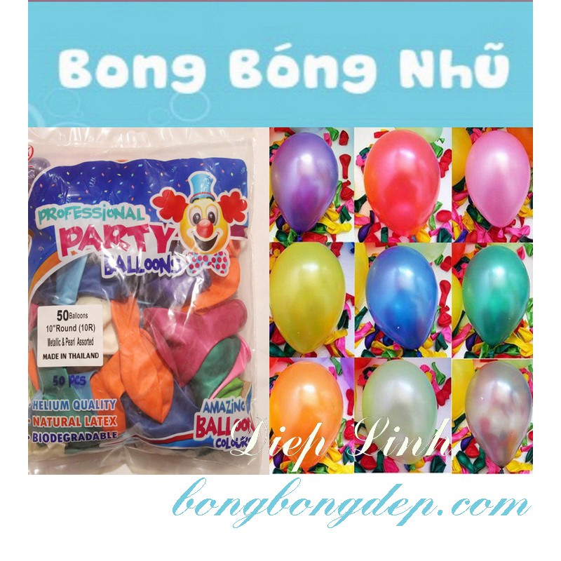 BONG BÓNG NHŨ THÁI LAN BỊCH 50 CÁI- TRANG TRÍ SINH NHẬT