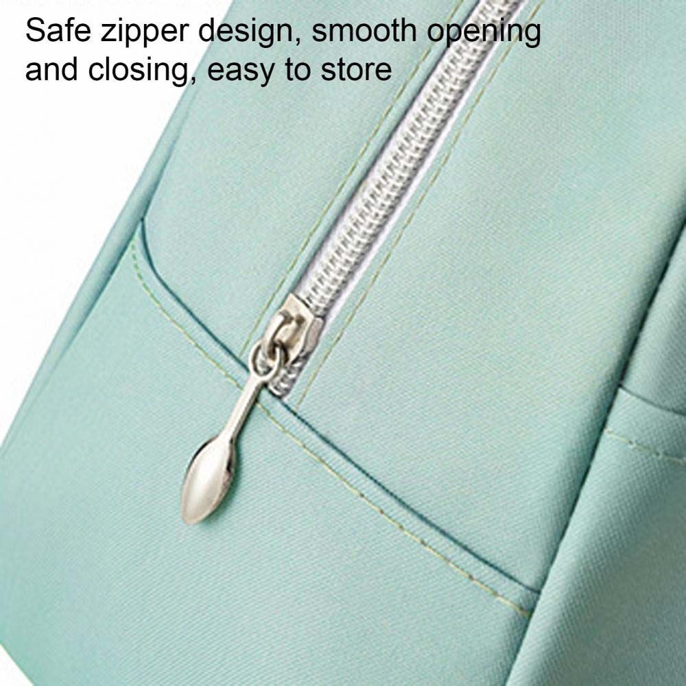 Túi đựng cơm trưa vải oxford chống nước giữ nhiệt in mặt cười nhiều màu tùy chọn