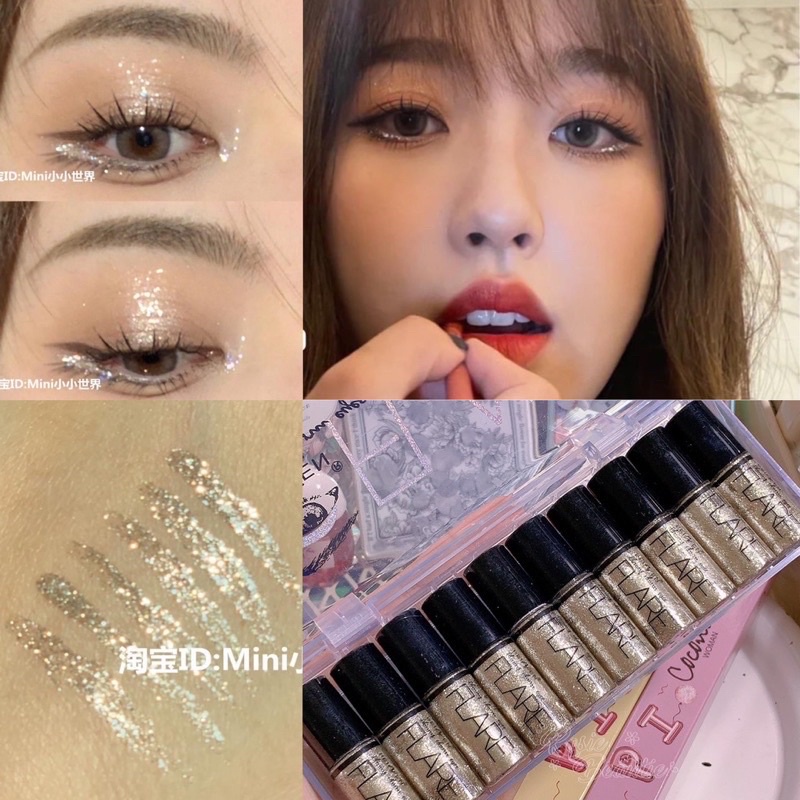 Nhũ Mắt Kim Tuyến Black Style Flare Shining Charm Eyes