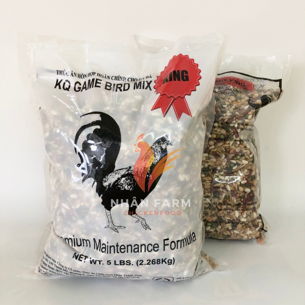Thức ăn gà đá, Ngũ cốc cho gà đá KQ Game Bird Mix King gói 2KG