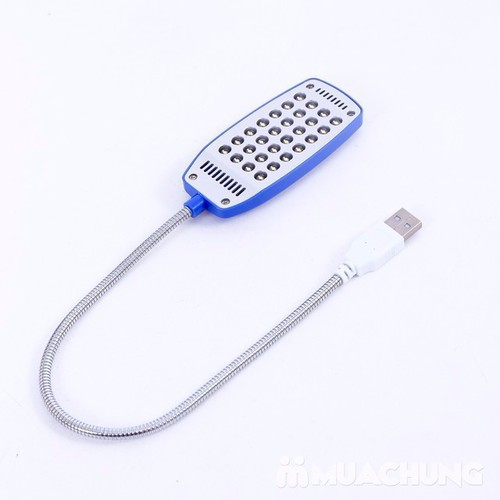 2 đèn học LED usb 28 bóng siêu sáng quay 360 độ (Bạc)