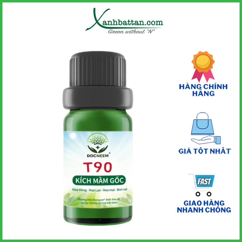 Enzyme Kích Mầm T90 - Kích Mầm Hoa Hồng, Hoa Lan, Hoa Mai, Hoa Kiểng Chai 10 ml