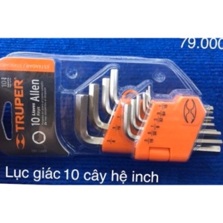 Bộ lục giác 10 cây hệ inch Truper ALL-10P