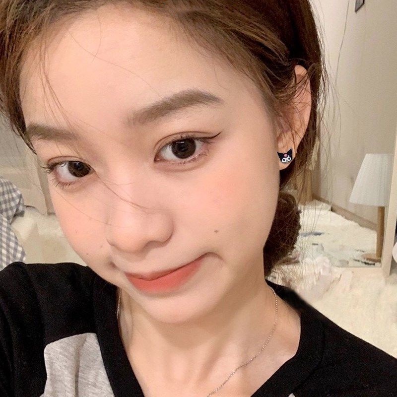 Bông Tai Hoạt Hình Cinnamoroll Dog Kitty Melody Kuromi Melody Kuromi Không Gây Dị Ứng Cho Học Sinh