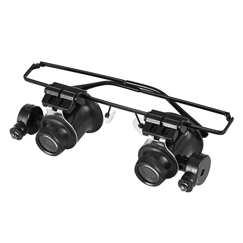 Kính Lúp Phóng Đại 20X 24X Có Đèn LED Chuyên Dụng Cho Thợ Làm Trang Sức