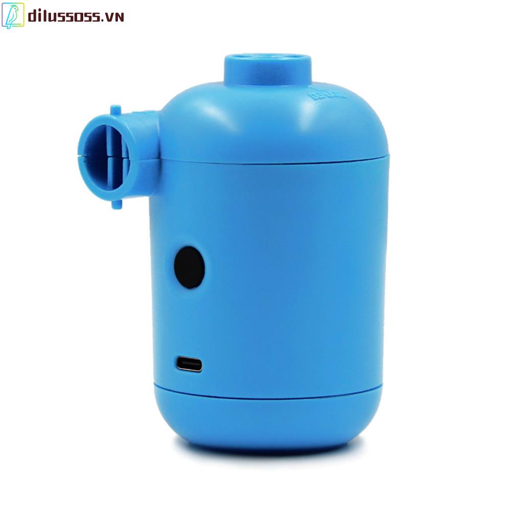Máy Bơm Hơi Mini Dilussoss DC 5V Cổng USB Dùng Khi Cắm Trại Ngoài Trời