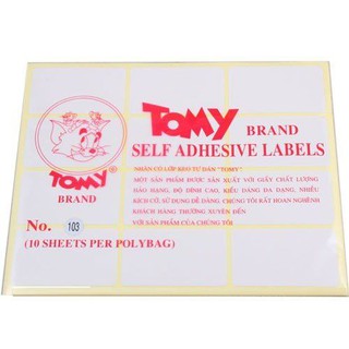 Giấy decal in mã vạch Tomy A5 ( MÃ 116, 117, 118, 119, 120, 121, 122, 123, 124 )