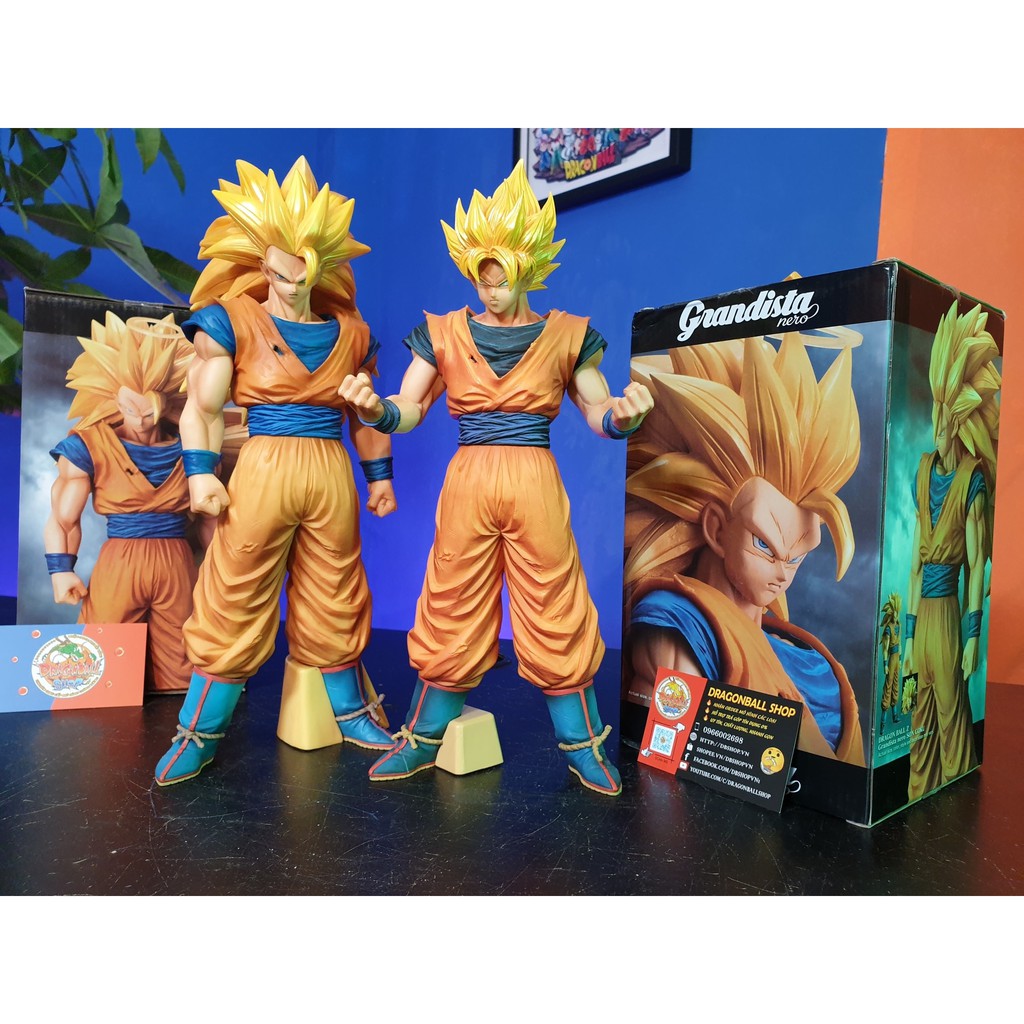 Mô hình Dragonball chính hãng - Son Goku ssj3 Grandista NERO - Banpresto