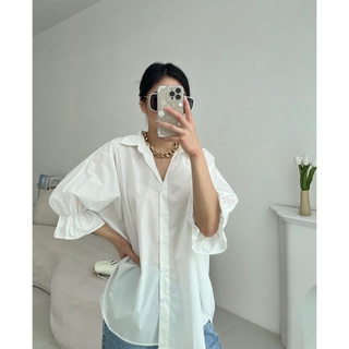 Áo Sơ mi tay bồng chun (5504) (Ảnh/Video tự chụp)